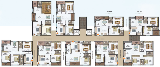 Floor Plan of VR Prime Premier in Bachupally, Hyderabad - Image 143733