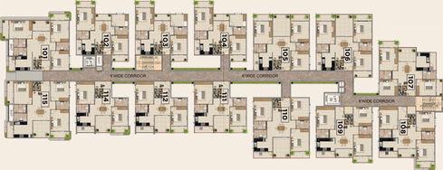 Floor Plan of Axis Oaklyn in Yelahanka, Bangalore - Image 143781