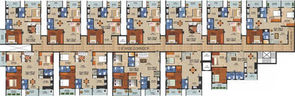 Floor Plan of Peace Rhythm in Nagarbhavi, Bangalore - Image 143845