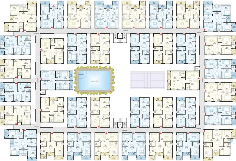 Floor Plan of Samhita Royal Splendor in Krishnarajapuram, Bangalore - Image 143868