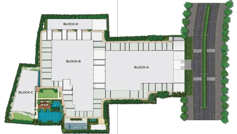 Master Plan of Harshpriya HP Square in Patrapada, Bhubaneswar - Image 94089