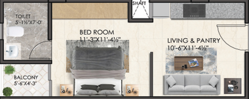 1 RK Flat in The Grand Rudra in Bhankrota, Jaipur - Image 808147