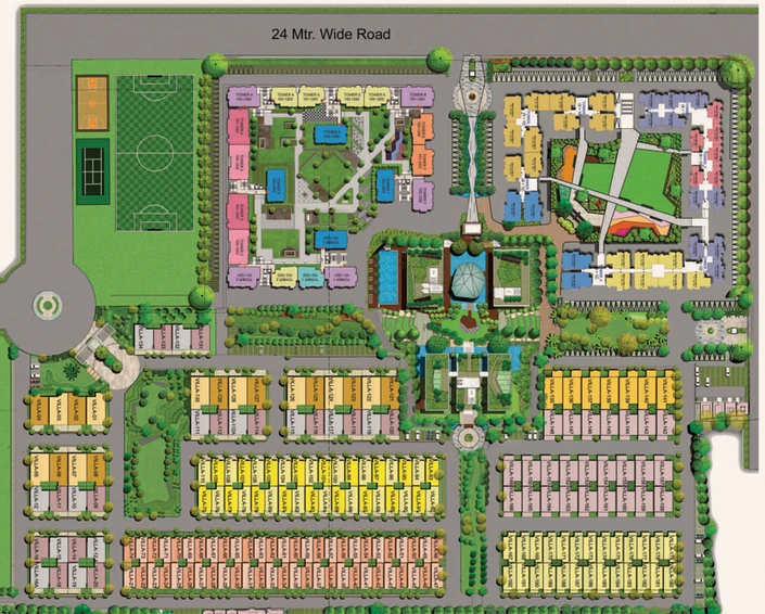 Master Plan of Mahima Palm Springs in Tonk Road, Jaipur - Image 143948
