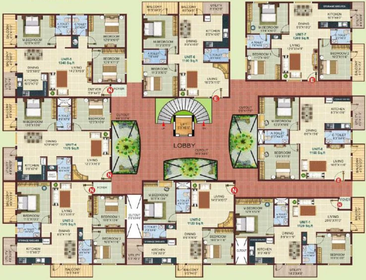 Floor Plan of Shivaganga Dwarakamai in Rajarajeshwari Nagar, Bangalore - Image 143999
