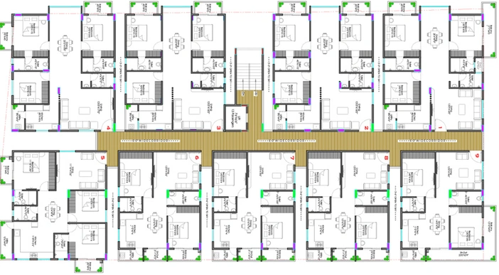 Floor Plan of Sri MGR Windsor Gardens in JP Nagar, Bangalore - Image 144007