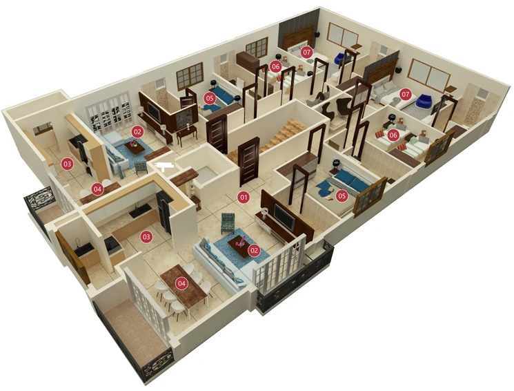 Floor Plan of Longitude Genesis in Indiranagar, Bangalore - Image 144029