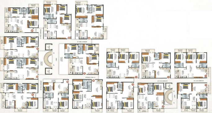 Floor Plan of RT JJ Enclave in Anjanapura, Bangalore - Image 144071
