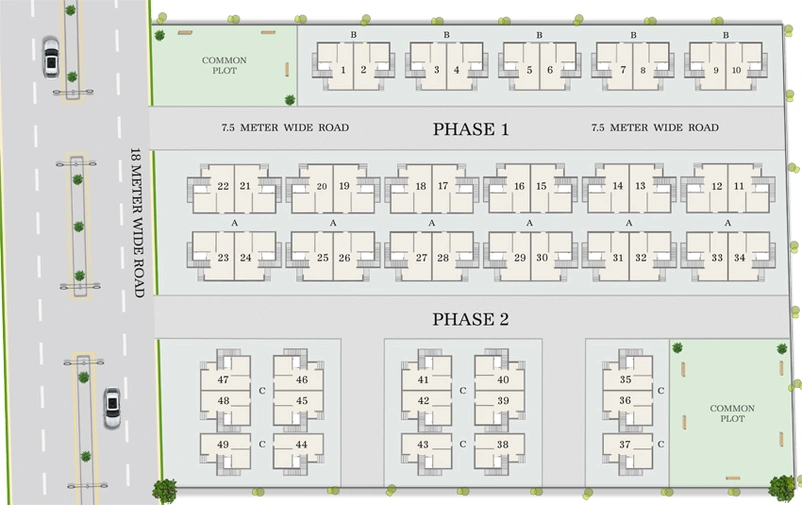Master Plan of Rajlaxmi Darshan 2 in Ankhol, Vadodara - Image 94043