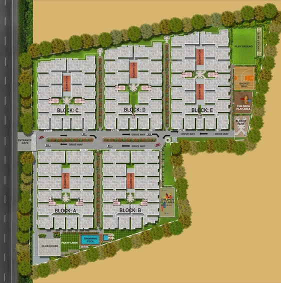 Master Plan of Samhita Serene MTB in Kithiganur, Bangalore - Image 144162