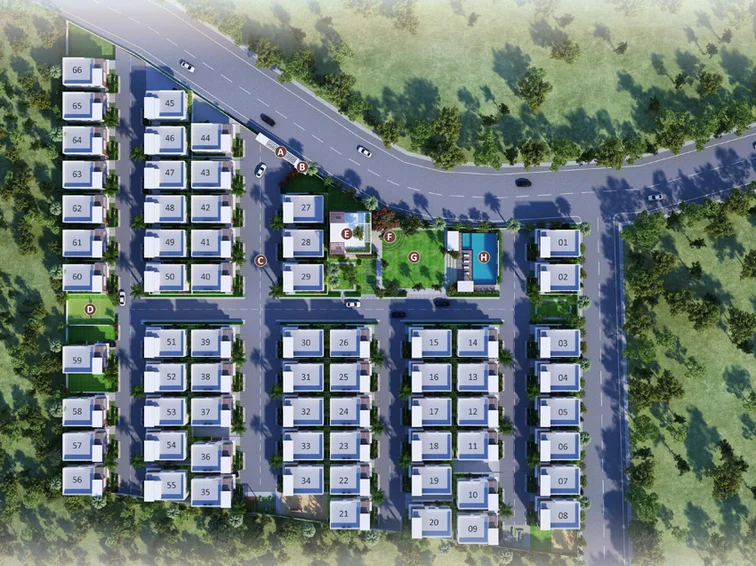 Master Plan of Vajra Nature City in Bowrampet, Hyderabad - Image 144254