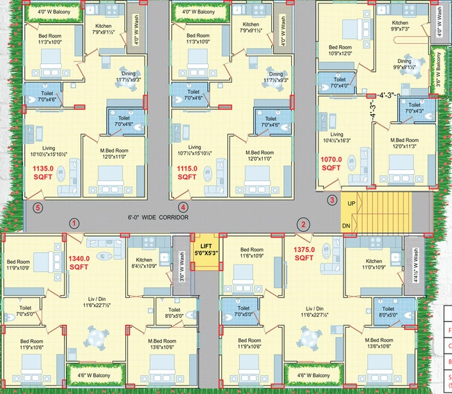 Floor Plan of Legend Opal in Yelahanka, Bangalore - Image 144286