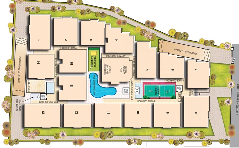 Master Plan of RS Green View in Bellandur, Bangalore - Image 144725