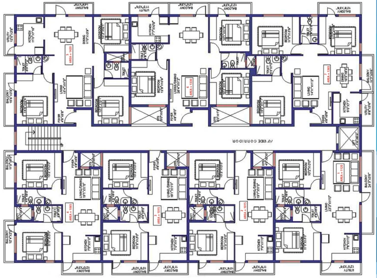 Floor Plan of Saveria Livinston in Krishnarajapuram, Bangalore - Image 144425