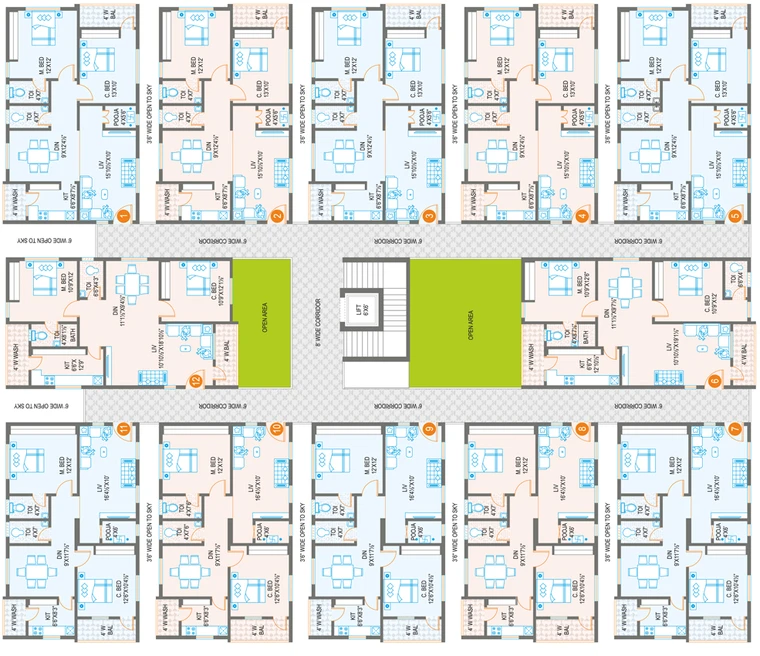 Floor Plan of Prime Arcadia in Bachupally, Hyderabad - Image 144508