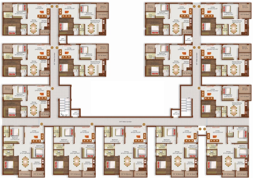 Floor Plan of Prime Solitaire in Mokila, Hyderabad - Image 144514