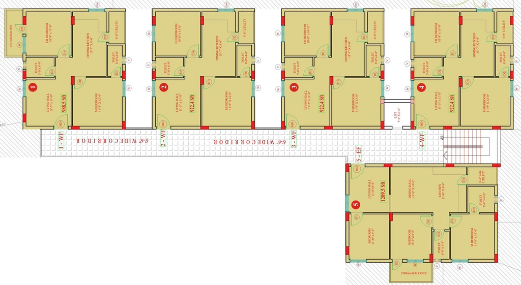 Floor Plan of Vasavi Jayalaxmi Vasam in Peerzadiguda, Hyderabad - Image 144632