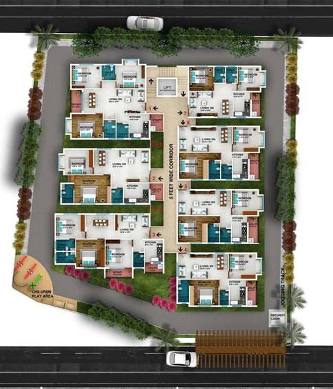 Master Plan of Triguna Palm Grove in Agrahara Badavane, Bangalore - Image 144564
