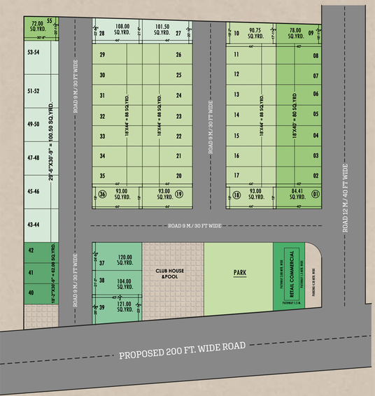 Master Plan of One Space Villas in Bhankrota, Jaipur - Image 144579