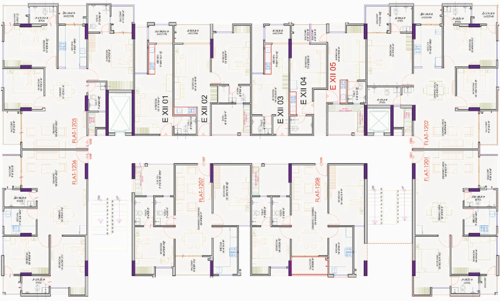 Floor Plan of SPH Kardhani Heights in Kalwar Road, Jaipur - Image 144609