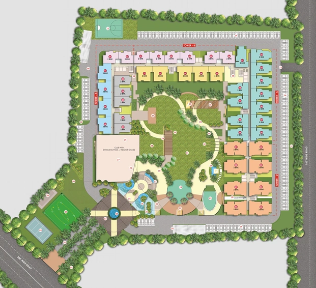 Master Plan of Anukampa Sky Lounges in Mansarovar, Jaipur - Image 144641