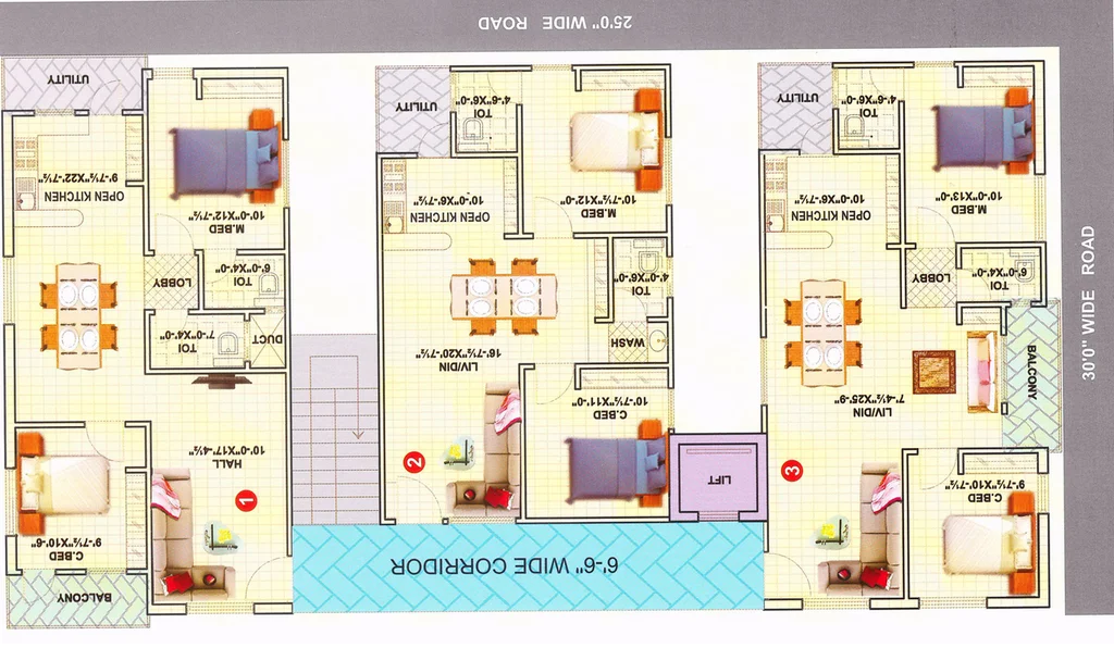 Floor Plan of Vasavi Pride in Nacharam, Hyderabad - Image 144646