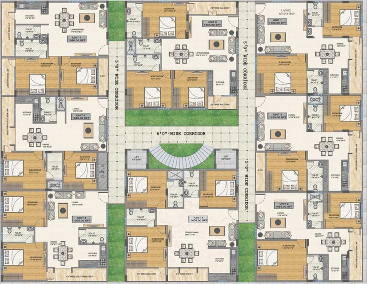 Floor Plan of Arvind Shambhavi in Hongasandra, Bangalore - Image 144718