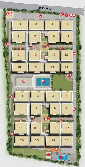Master Plan of Balaji Ashirvaad Elite in Bannerghatta, Bangalore - Image 144752