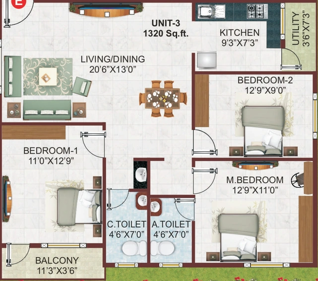 3 BHK Flat in LS Sony in HSR Layout, Bangalore - Image 808494