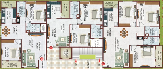 Floor Plan of LS Sony in HSR Layout, Bangalore - Image 144788