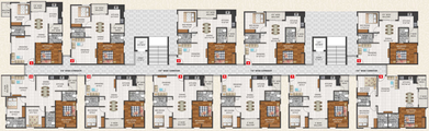 Floor Plan of CBR Aavani in HSR Layout, Bangalore - Image 144793