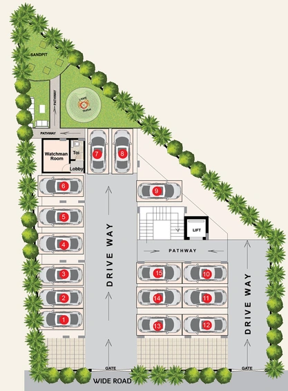 Master Plan of Vasavi Shubakaram in Medipally, Hyderabad - Image 144827