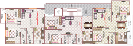 Floor Plan of Asrithas Galaxy in HSR Layout, Bangalore - Image 144821