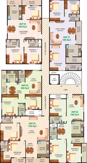 Floor Plan of Sai Siri Opel in Rajarajeshwari Nagar, Bangalore - Image 144833