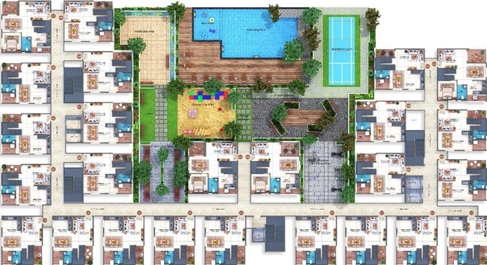 Master Plan of Whitewings Aadya Heights in Budigere Road, Bangalore - Image 144884