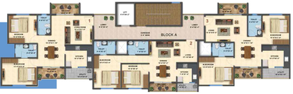 Floor Plan of Saiven Silver Oaks in Chambenahalli, Bangalore - Image 144922