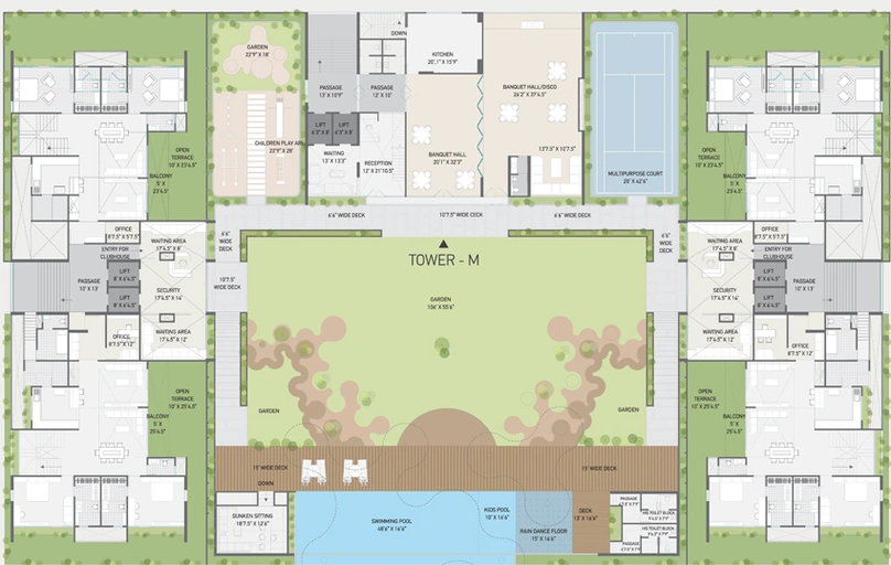 Master Plan of Kabel Uma Residences in Bhayli Road, Vadodara - Image 94067