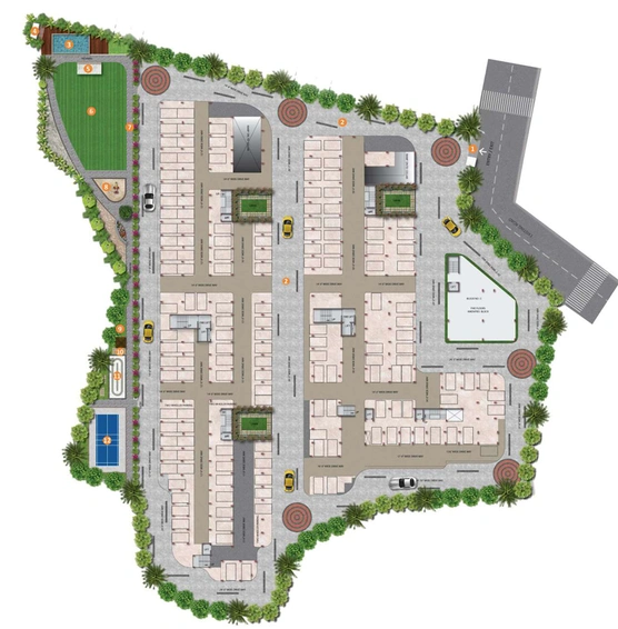 Master Plan of Nayans Nature Springs in Kukatpally, Hyderabad - Image 144950