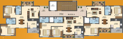 Floor Plan of Saiven Siesta in Sarjapur Road, Bangalore - Image 144961