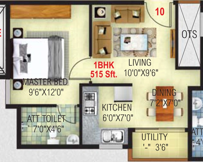 1 BHK Flat in Ambiant Asset Homes in HSR Layout, Bangalore - Image 808580