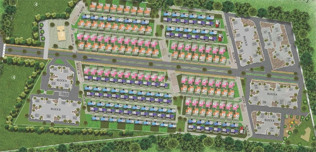 Master Plan of Aratt Cityscapes Rowhouse in Budigere Road, Bangalore - Image 145008