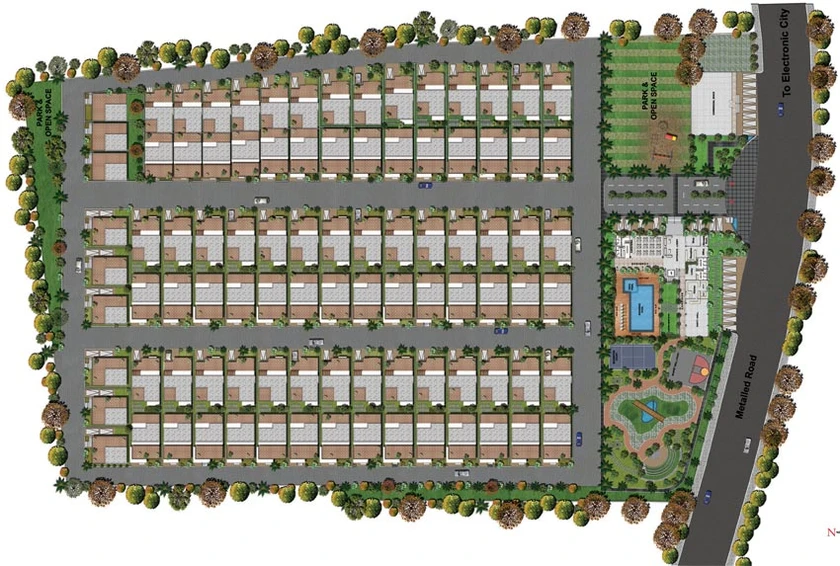 Master Plan of VRR Golden Enclave in Electronic City, Bangalore - Image 145026