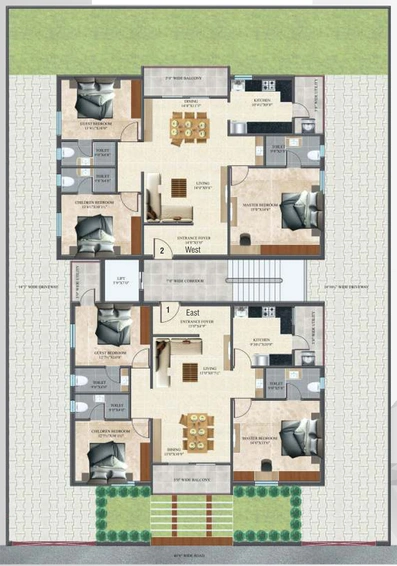 Master Plan of Saishakti Solitaire in Kondapur, Hyderabad - Image 145018
