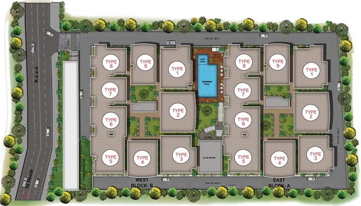 Master Plan of VRR Vista in Kodigehalli, Bangalore - Image 145083