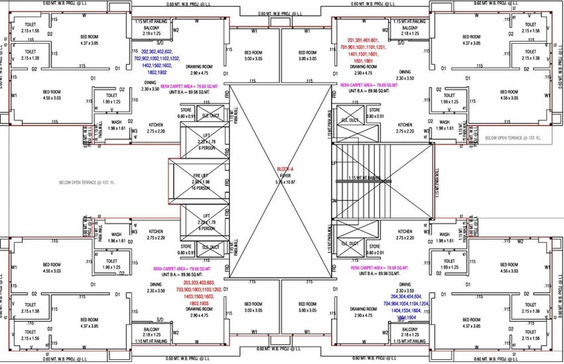 Floor Plan of Shivam Serenity Shivam in South Bopal, Ahmedabad - Image 123546