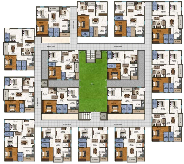 Floor Plan of Sophists Harmony Park in Kompally, Hyderabad - Image 145089