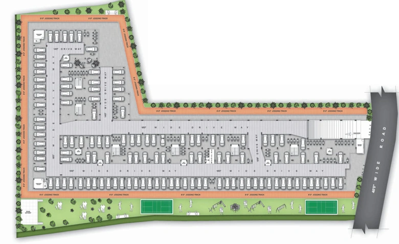 Master Plan of SR Fortune City in Serilingampally, Hyderabad - Image 145115
