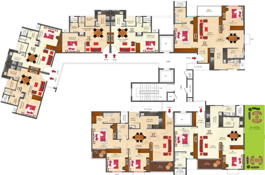 Floor Plan of SNN Raj Etternia in Haralur, Bangalore - Image 145150