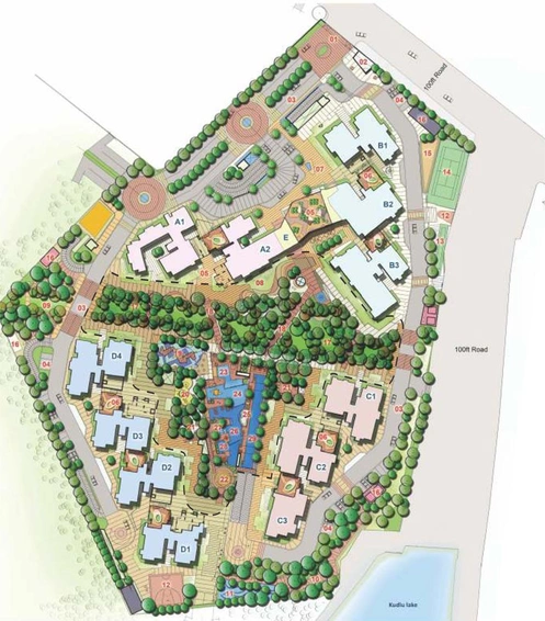 Master Plan of SNN Raj Etternia in Haralur, Bangalore - Image 145151