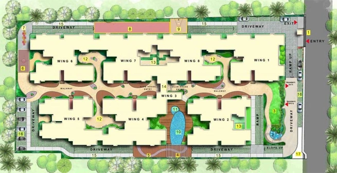 Master Plan of Suguna Upper Crest in Rajarajeshwari Nagar, Bangalore - Image 145180