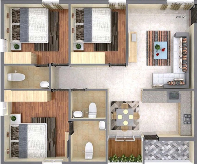 3 BHK Flat in Vaishnodevi Excelsior in Mysore Road, Bangalore - Image 808654